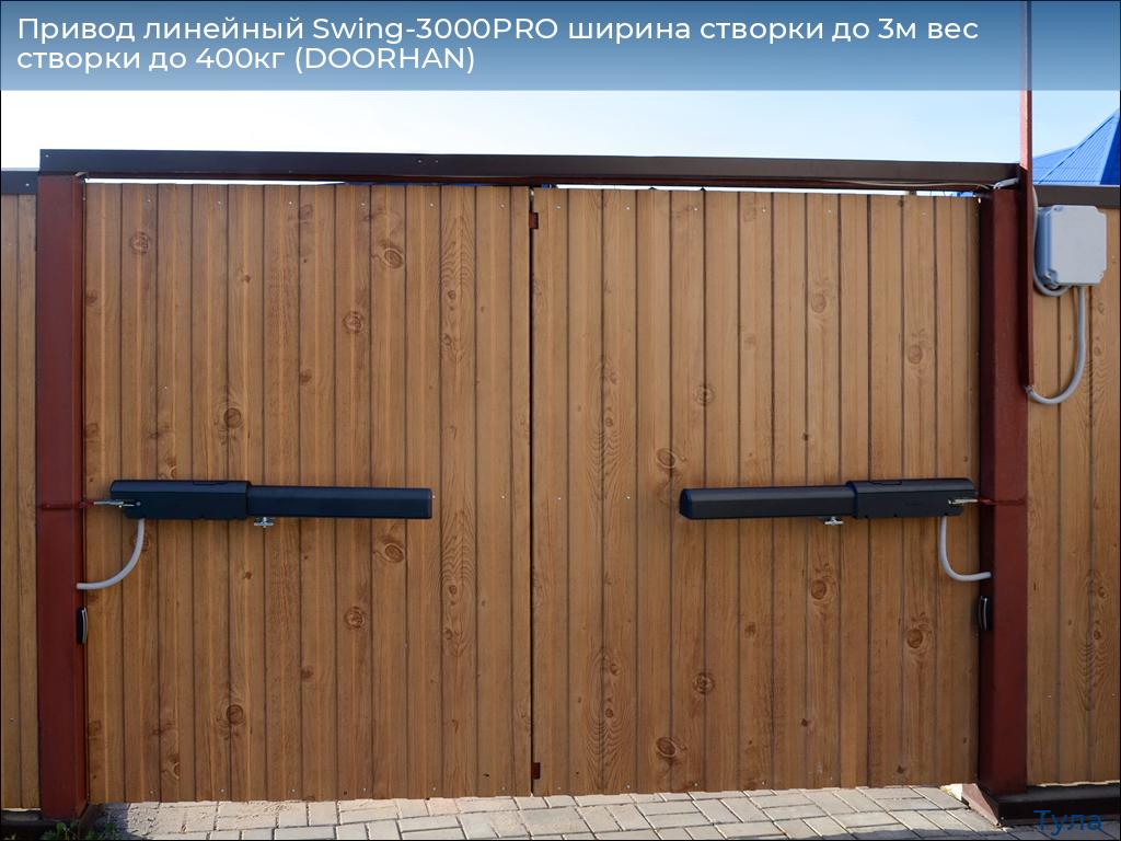 Привод линейный Swing-3000PRO ширина cтворки до 3м вес створки до 400кг (DOORHAN), tula.doorhan.ru