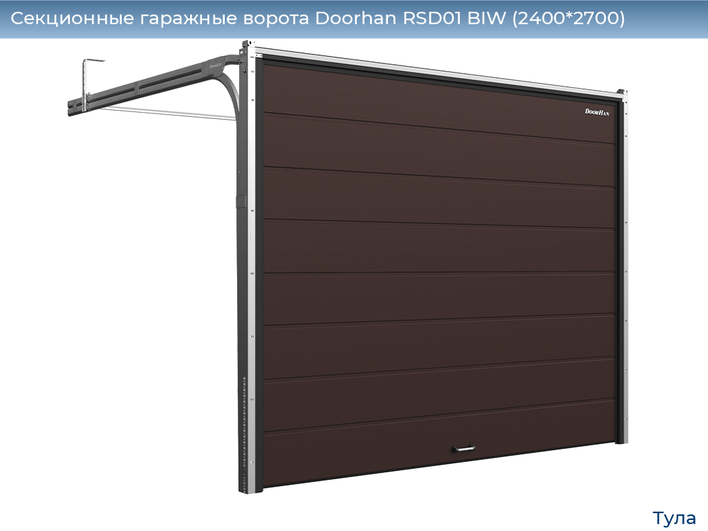 Секционные гаражные ворота Doorhan RSD01 BIW (2400*2700), tula.doorhan.ru