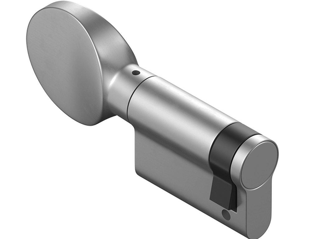 Kalesb-1k — замок врезной с откидным ригелем в сборе с вертушкой (без ключа).