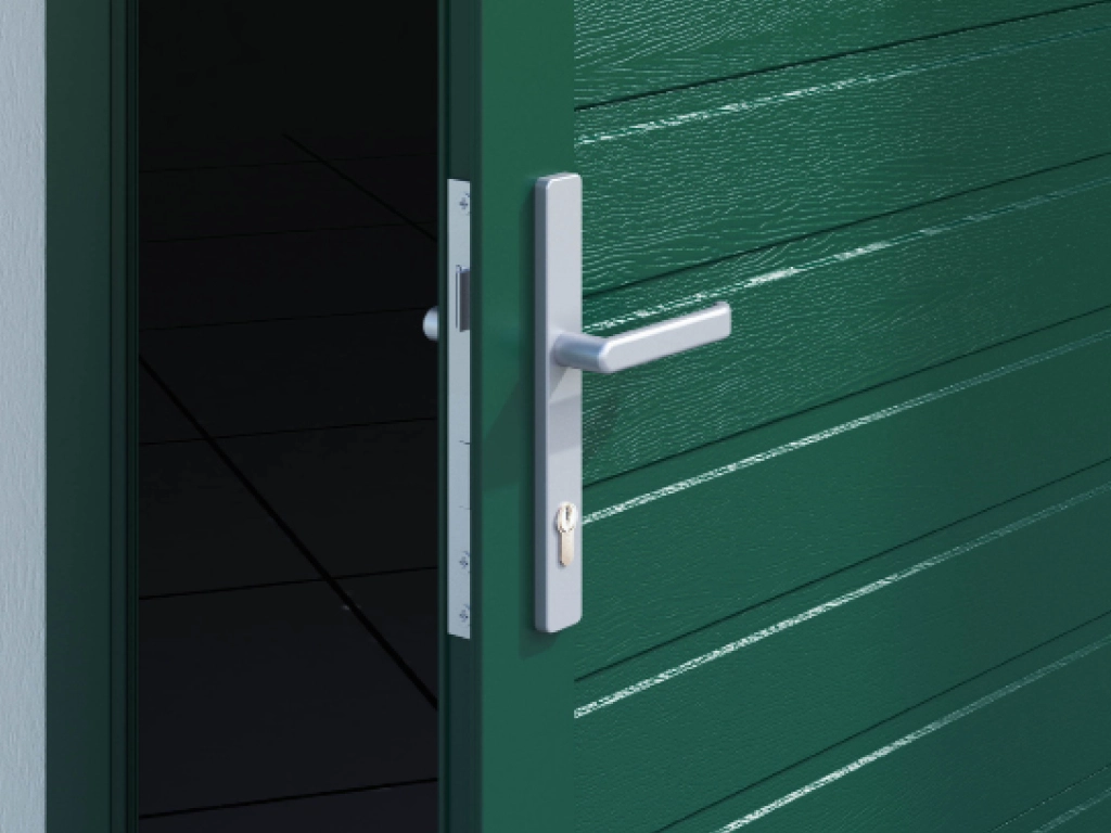 Врезной механический замок.